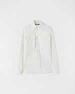 Long sleeved Japanese denim shirt with patch pockets