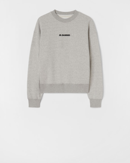 Jil Sander Long sleeved powder green sweatshirt