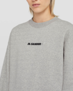 Jil Sander Long sleeved powder green sweatshirt