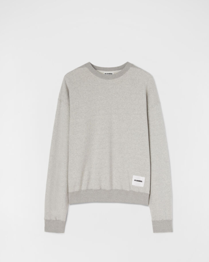 Jil Sander Long sleeved powder green sweatshirt