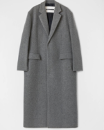 Fully-lined wool felt coat