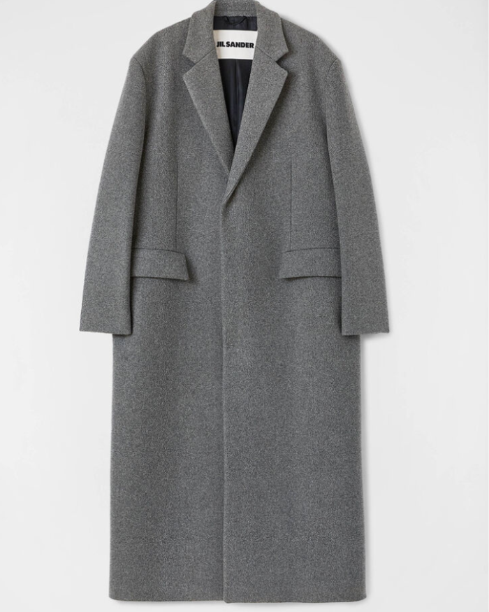 Fully-lined wool felt coat