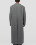 Fully-lined wool felt coat