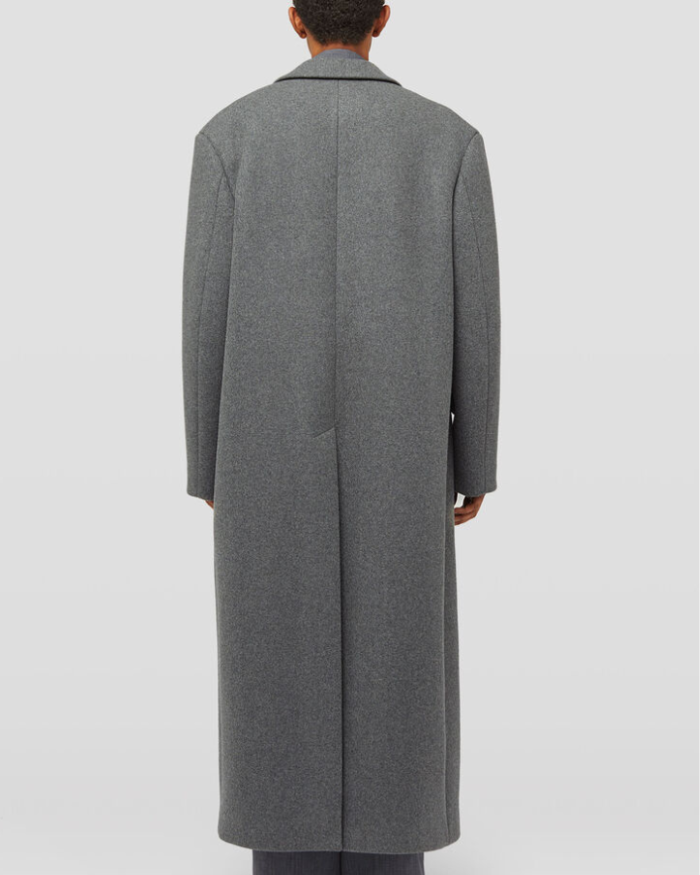 Fully-lined wool felt coat
