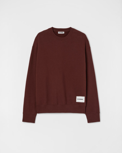 Jil Sander Long sleeved dark earth sweatshirt