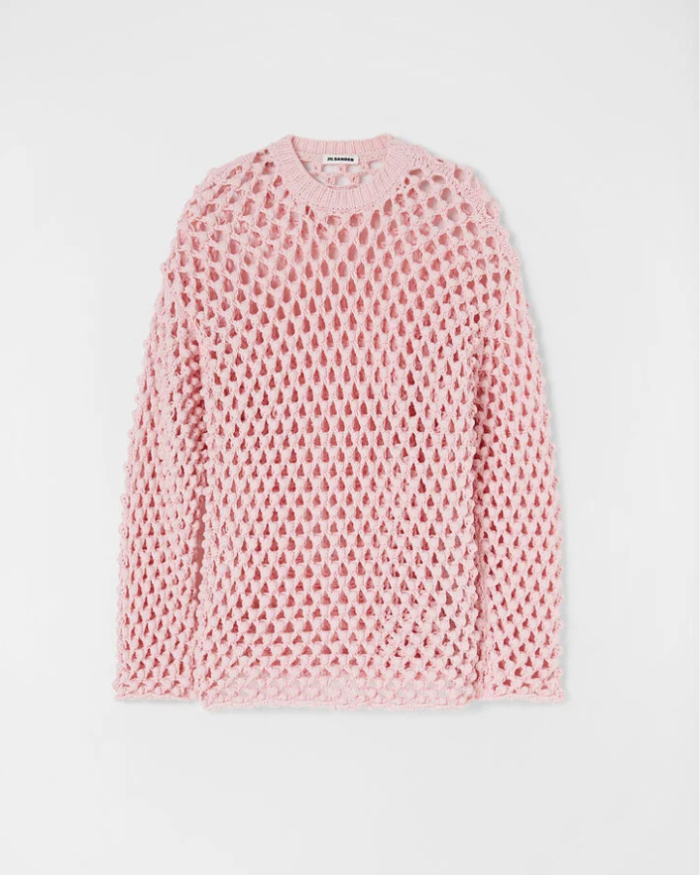 Long-sleeved chunky-knitted sweater