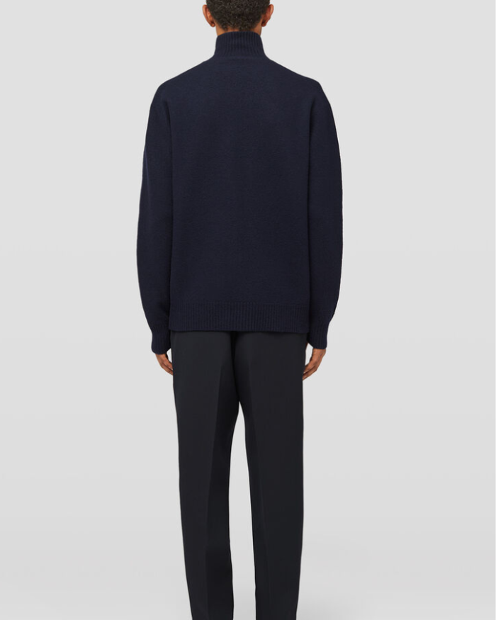 Long-sleeved lightweight merino wool sweater