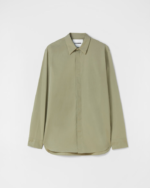 Long-sleeved cotton poplin shirt