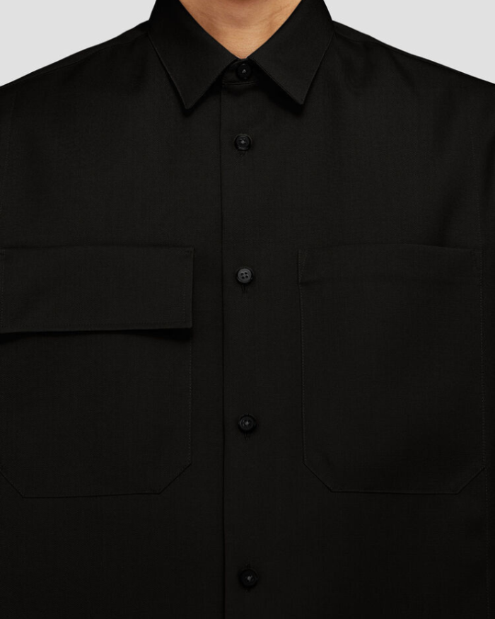 Lightweight Wool Gabardine Shirt