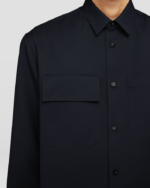 Lightweight Wool Gabardine Shirt