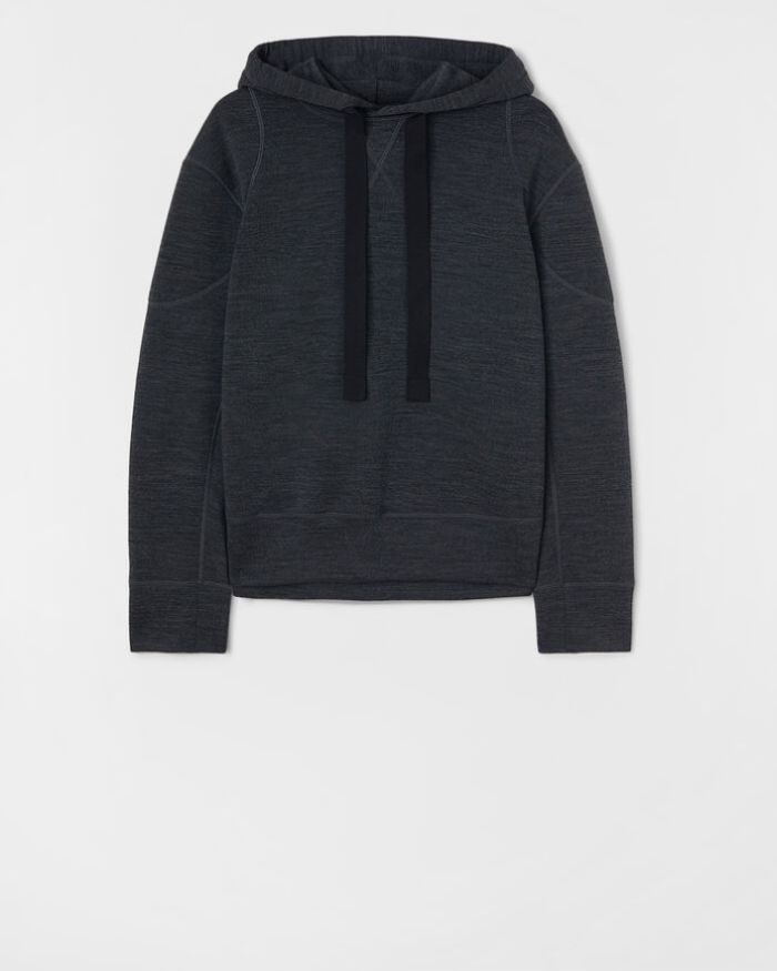 Jil Sander Long sleeved carbon grey sweatshirt