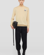 Lightweight long-sleeved merino wool sweater