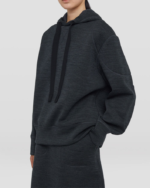 Jil Sander Long sleeved carbon grey sweatshirt