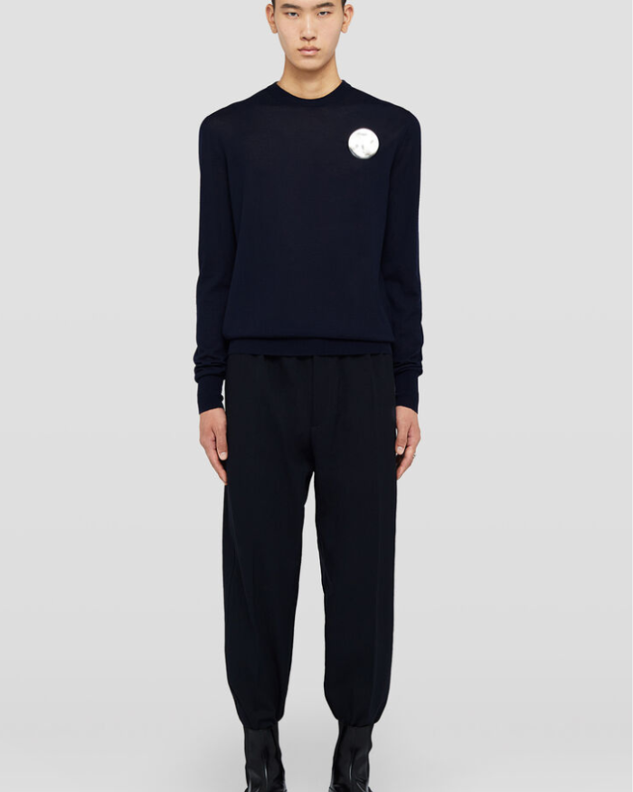 Long-sleeved superfine knit featherweight cashmere