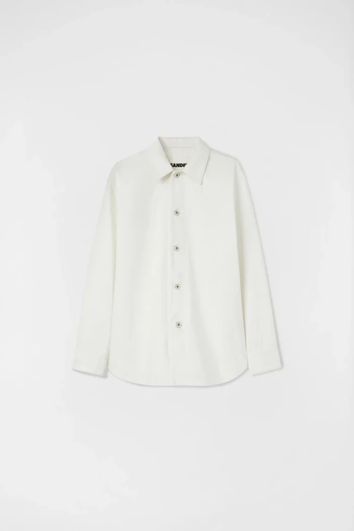 Long-sleeved denim cotton shirt
